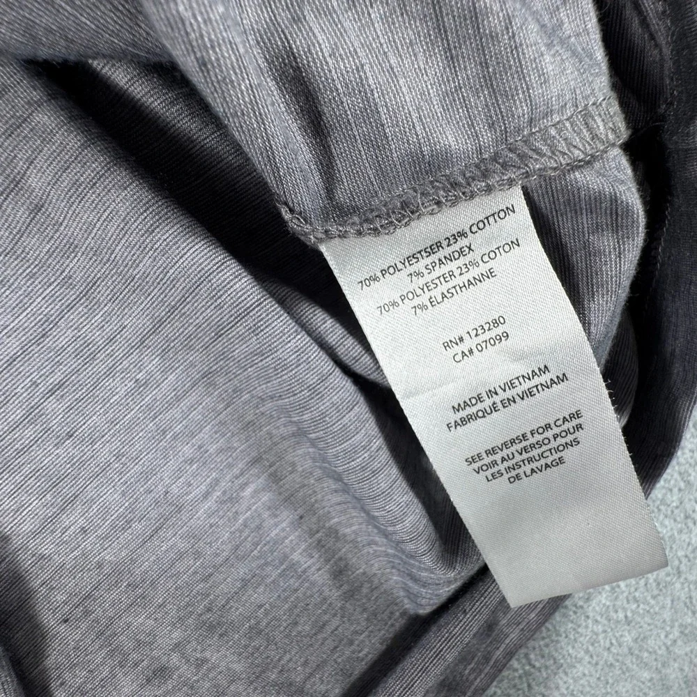 Travis Mathew Mens Gray Space Dye Quarter Zip Pullover Golf Shirt Size S Small